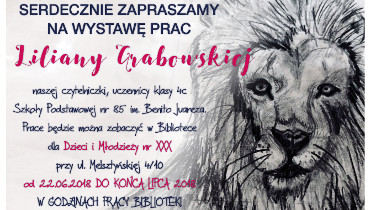 Plakat wydarzenia Wystawa prac Liliany Grabowskiej