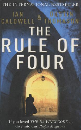 Okładka książki  The rule of four  2