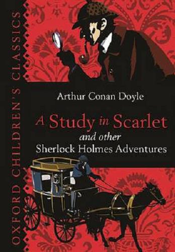 Okładka książki A study in scarlet and other Sherlock Holmes adventures / Arthur Conan Doyle.