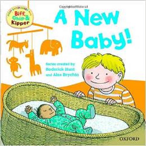 Okładka książki A new baby! / written by Roderick Hunt ; illustrated by Alex Brychta.