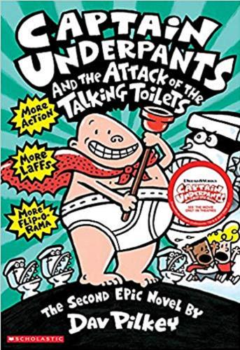 Okładka książki  Captain Underpants and the attack of the talking toilets : the second epic novel  2