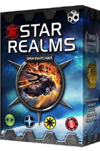 Okładka książki Star realms : [Gra] : gra karciana / Darwin Kastle, Robert Dougherty ; [ilustracje Vito Gesualdi ; tłumaczenie Łukasz Małecki].