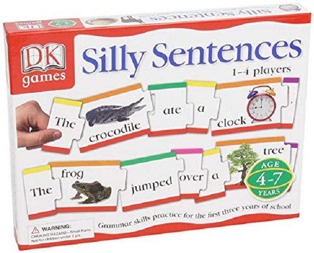 Okładka książki Silly sentences : [Gra planszowa] grammar skills practice for the first three years of school.