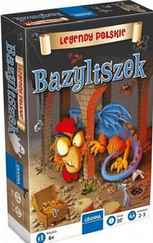 Okładka książki Bazyliszek / Jan Madejski ; ilustracje Grzegorz Molas.