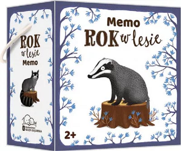 Okładka książki Rok w lesie : [Pomoc dydaktyczna] : memo / ilustracje i layout Emilia Dziubak.