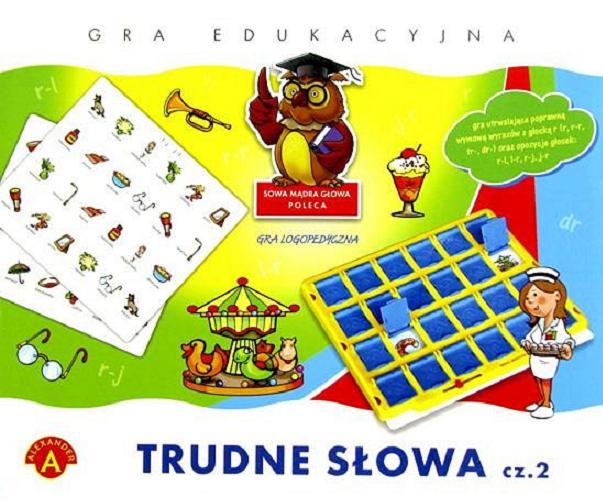 Okładka książki  Trudne Słowa : [Gra edukacyjna] gra logopedyczna. cz. 2  8