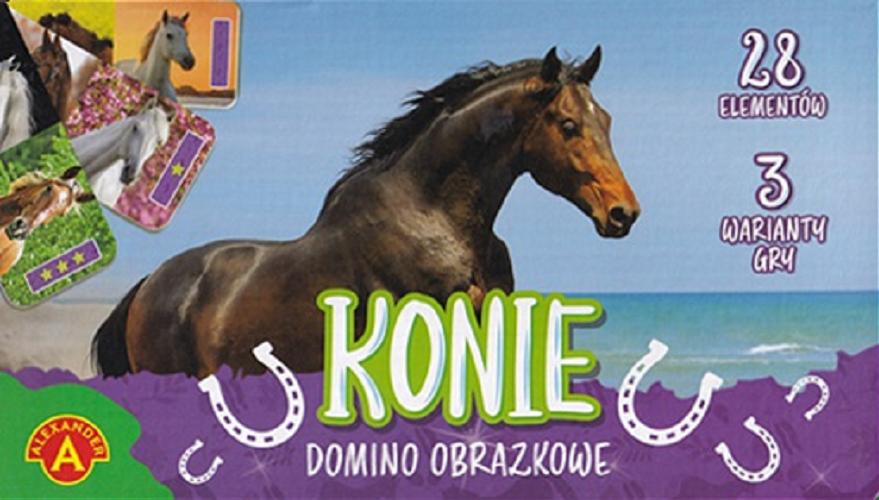 Okładka książki Konie : [Gra edukacyjna] : domino obrazkowe.
