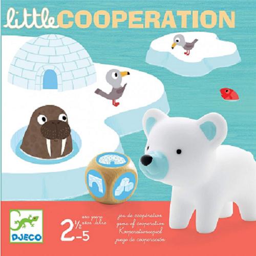 Okładka książki Little cooperation [Gra planszowa] / Illustrator Nathalie Choux.