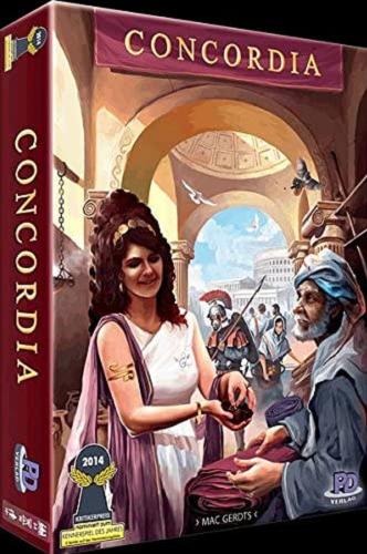 Okładka książki Concordia [Gra planszowa] / autor Mac Gerdts ; ilustracje Marina Fahrenbach, Dominik Mayer.