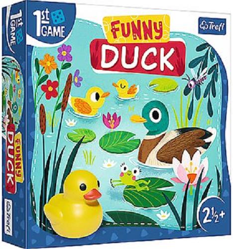Okładka książki Funny duck / [Gra planszowa] game designed by: Monika Rutowska-Leśniewska ; illustrations: Małgorzata Detner.