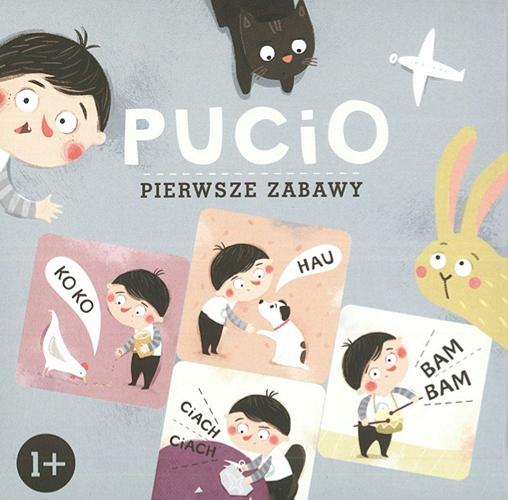 Okładka książki Pucio : [Gra planszowa] pierwsze zabawy / Marta Galewska-Kustra ; ilustracje Joanna Kłos.