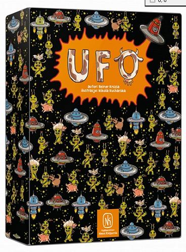 Okładka książki UFO / Reiner Knizia ; ilustracje Nikola Kucharska ; [tłumaczenie z niemieckiego].