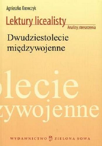 Okładka książki Dwudziestolecie międzywojenne / Agnieszka Krawczyk.