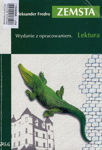 Okładka książki Zemsta / Aleksander Fredro ; opracowanie Barbara Włodarczyk.