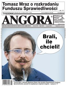 widok pierwszej strony Tygodnik Angora