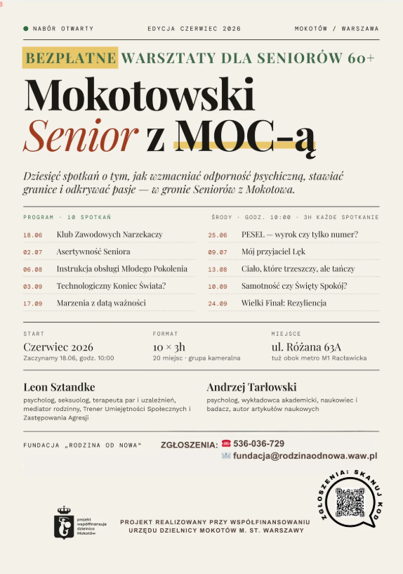 Beżowy plakat z tekstem zawartym w treści artykułu