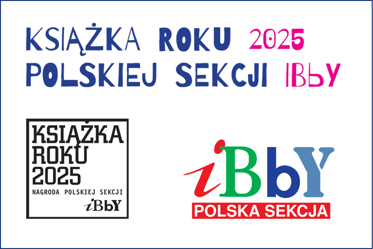 Logo konkursu Książka Roku 2025 i logo Stowarzyszenia PS IBBY