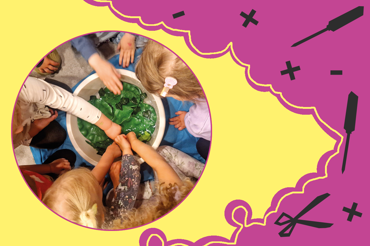 Zdjęcie rąk dzieci