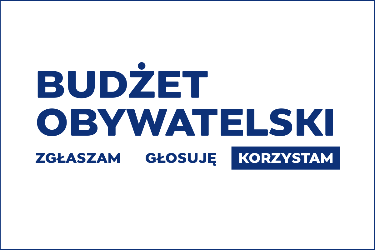 Logotyp Budżetu Obywatelskiego na białym tle