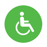 Ikona bibliotek przyjaznych dla osób niepełnosprawnych