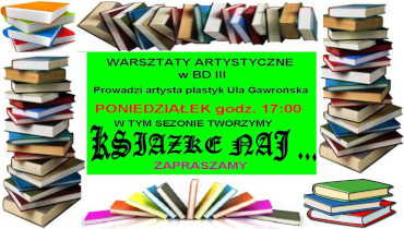 Plakat wydarzenia Warsztaty Artystyczne