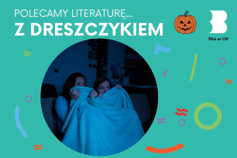 W ciemnym pokoju siedzą dwie kobiety schowane niemal w całości pod białym kocem. Widać tylko ich przestraszone oczy wpatrujące się telewizor.