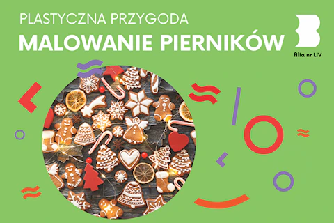 Na ciemnym stole leży pełno pierników różnych kształtów w duchu grudniowych świąt.