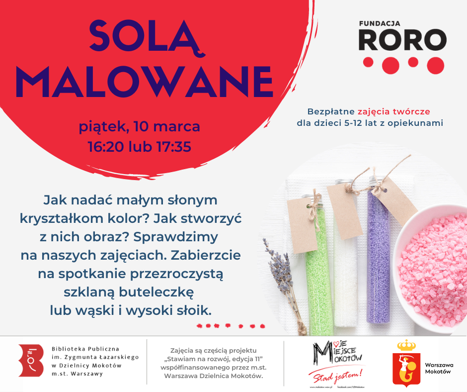 Plakat promujący zajęcia jesienne lampiony. Poza treścią zawartą w tekście, widać grafikę, na której widać trzy kolorowe szklane tubki, porcelanową miskę z różowymi kryształami oraz małą gałązkę jakiś ziół.