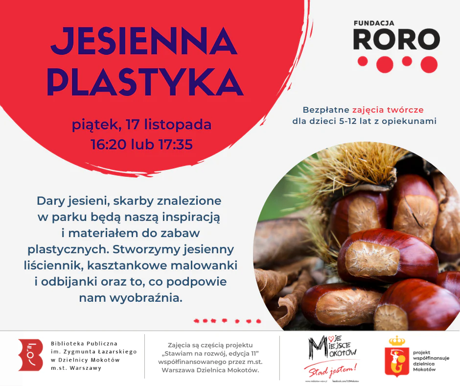 Poza tekstem zawartym w artykule, w prawym dolnej ćwiartce w kole jest zdjęcie kasztanów i jesiennych liści.
