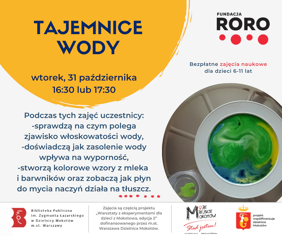 Poza tekstem zawartym w artykule znajduje się kółko ze zdjęciem ogrągłego naczynia wypełnionego różnokolorowymi barwnikami.