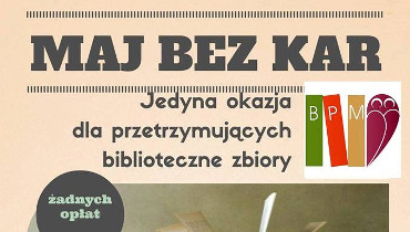 Plakat wydarzenia Maj bez kar