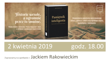 Plakat wydarzenia Spotkanie z Jackiem Rakowieckim