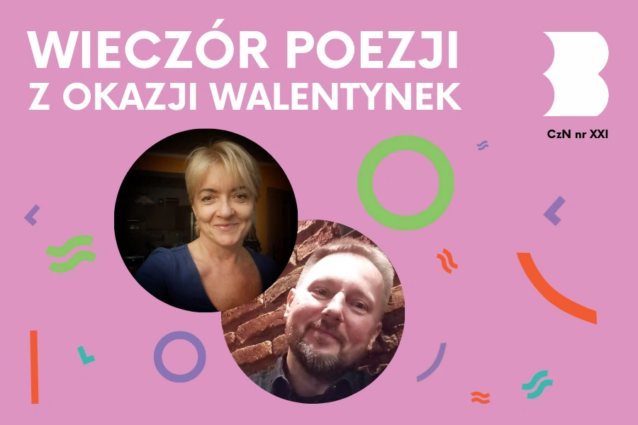 Zdjęcie uśmiechniętej blondynki w średnim wieku i uśmiechniętego brodatego blondyna w średnim wieku.