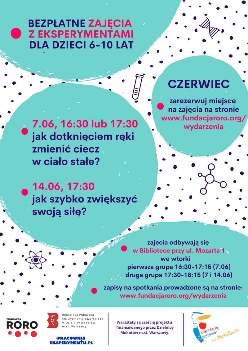 Na białym tle liczne granatowe plamki. Duże zielone plamy służą za tło dla informacji zawartej w artykule.
