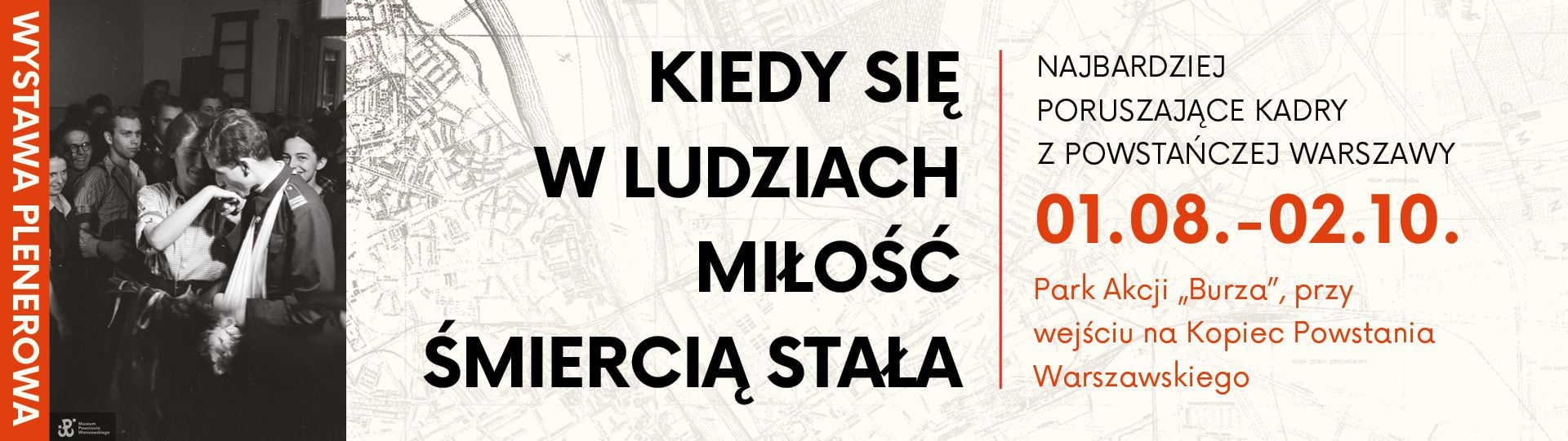 Czarno-białe zdjęcie, mężczyzna w mundurze powstańczym całuje w rękę kobietę, w tle uśmiechnięci ludzie, treść napisów zawarta w podlinkowanym artykule