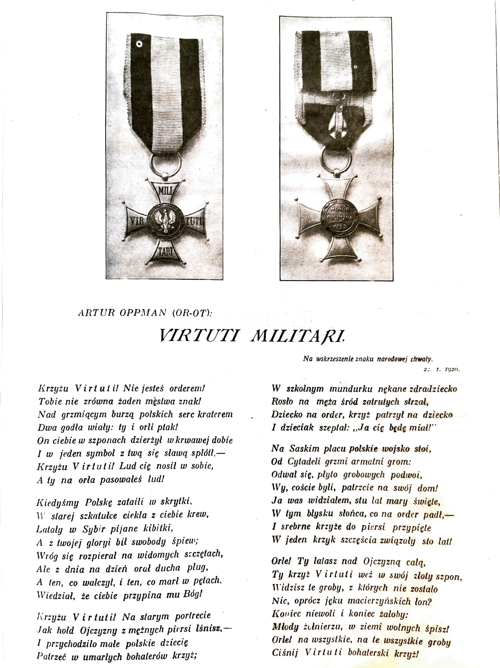 wizerunek krzyża Virtuti Militari 