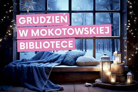 Za dużym oknem zaśnieżone drzewa pogrążone w półmroku. Przed oknem koc polarowy, dwie poduszki i kilka zapalonych świeczek.