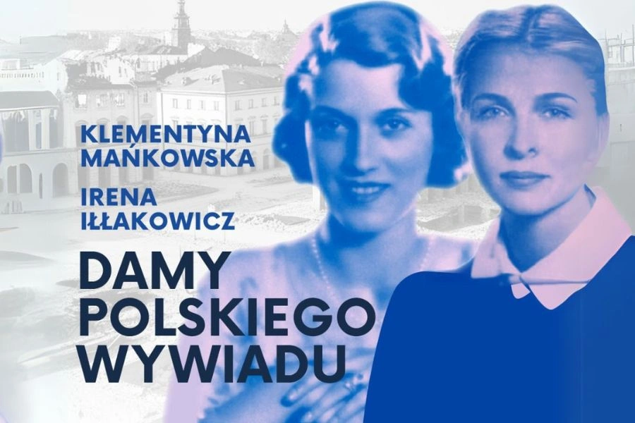 Zdjęcie dwóch kobiet na szarym tle, informacje z napisu zawarte w artykule