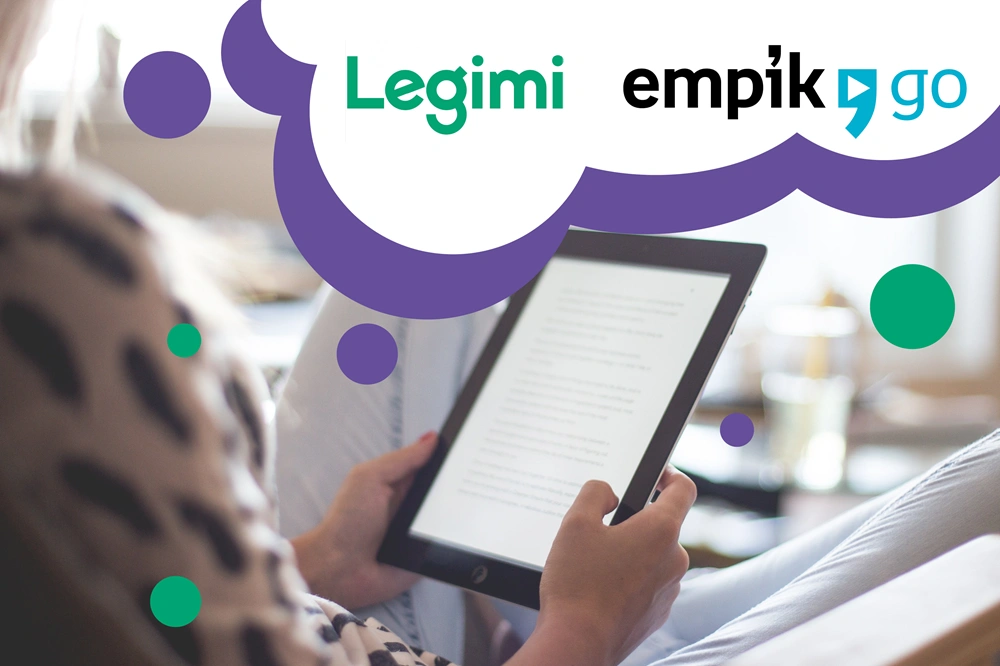 Grafika zachęcająca do pobrania kodów Legimi i EmpikGo