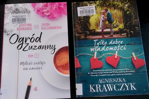 Okładki książek Ogród Zuzanny i Tylko dobre wiadomości