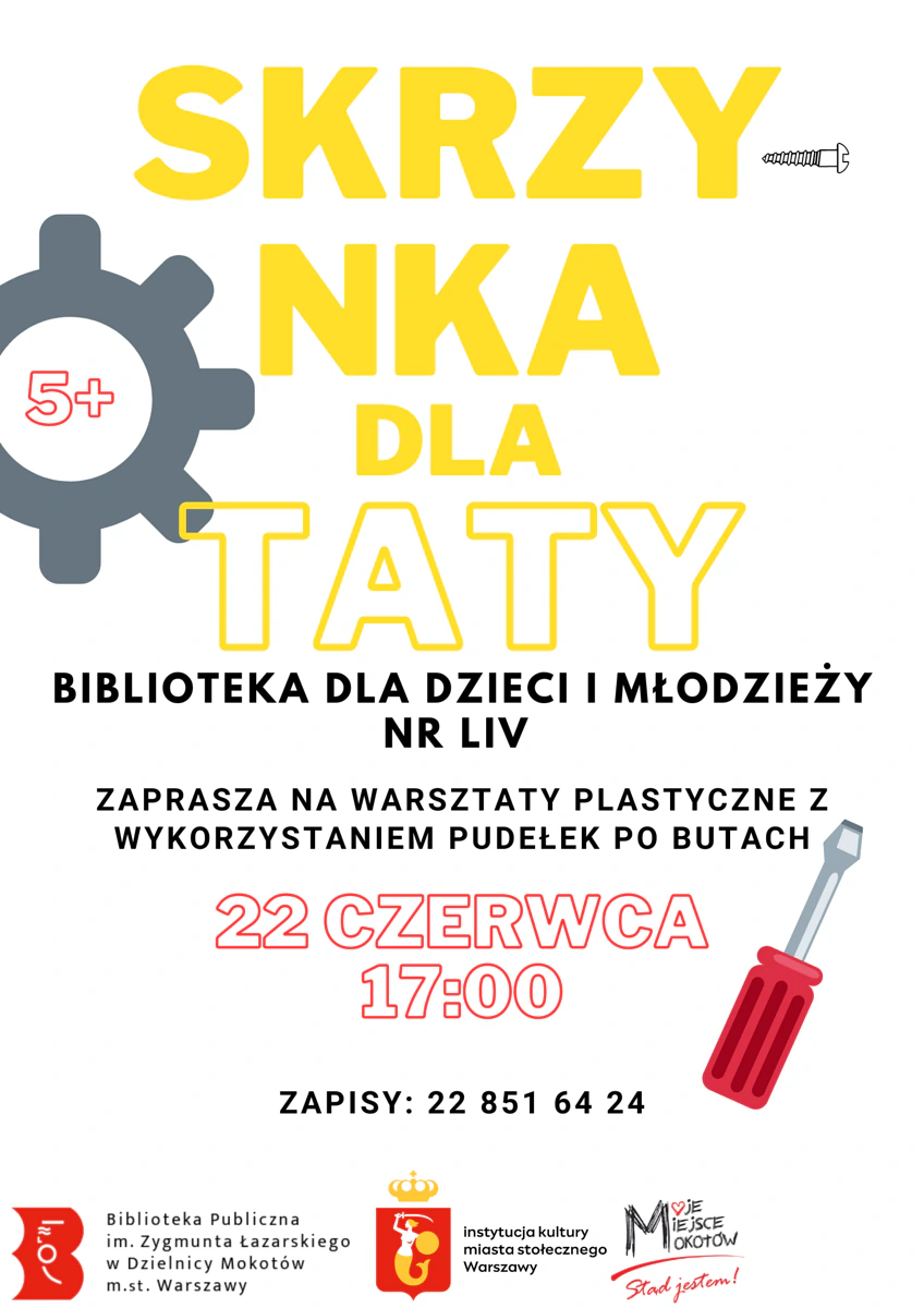 Na białym tle rozrzucone: śrubokręt, śrubka, koło zębate. Do tego tekst zawarty w artykule.
