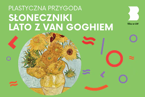Namalowany wazon z pękiem kwiatów słonecznika - obraz van gogha.