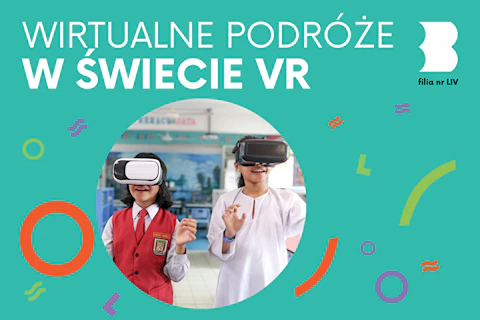 Dwie dziewczynki w okularach VR najwyraźniej dobrze się bawią.