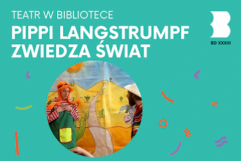 Na tle pustynnej dekoracji po lewej rudowłosa aktorka, po prawej brodaty aktor ubrany w meksykańskie ponczo.