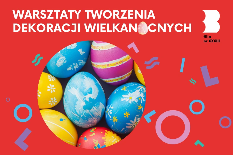Kilka pokolorowanych jajek wielkanocnych.