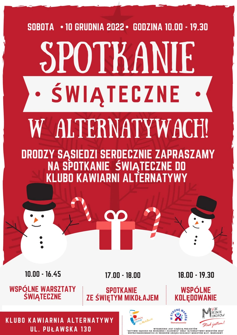 Poza tekstem zawartym w artykule dominuje czerwone tło z buraczkową choinką, dwoma bałwankami, słodkimi laskami i paczką zawiązaną na kokardkę.