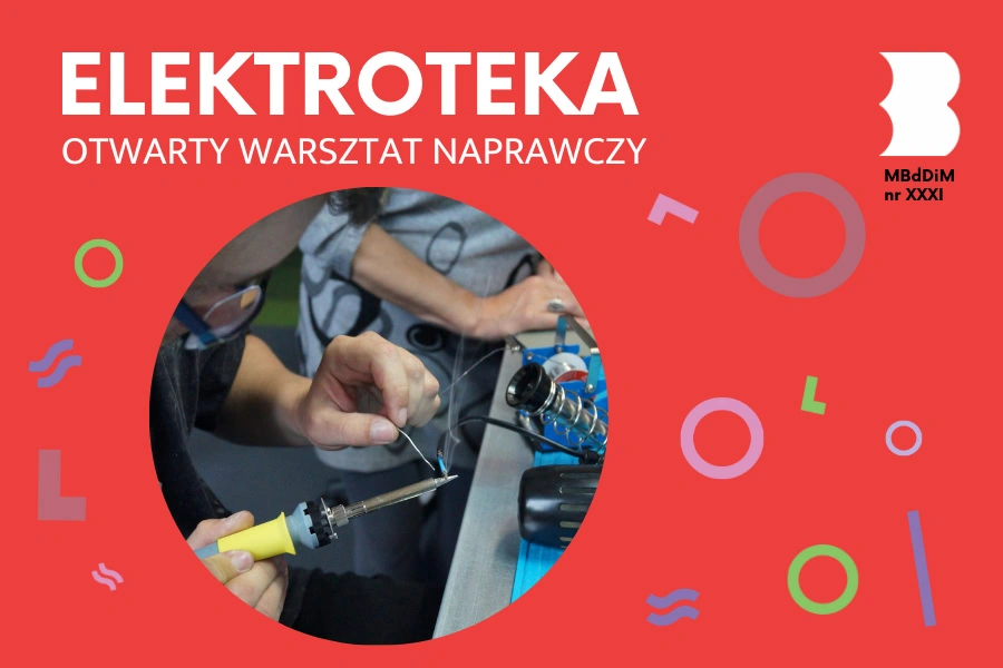 Trzymana prawą ręką lutownica dotyka końcówki kabla, do którego przytykany jest drut lutowniczy.