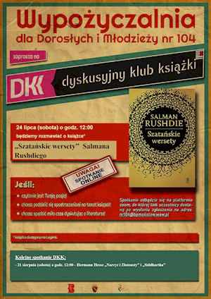 Okładka książki, czarny okrągły ornament na złotym tle.