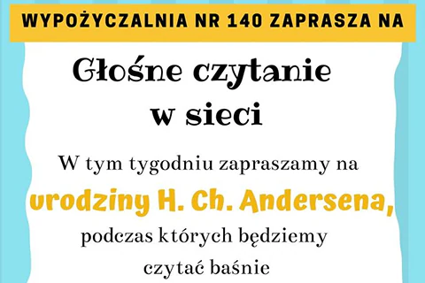 Plakat wydarzenia Głośne czytanie w sieci