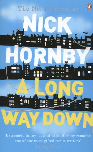 Okładka książki A long way down / Nick Hornby.